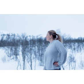 STRIKK Nory.no Nettbutikken med klær og tilbehør for kvinner GESTUZ Brenda Rollneck Lys Blå Genser Gensere Nory.no